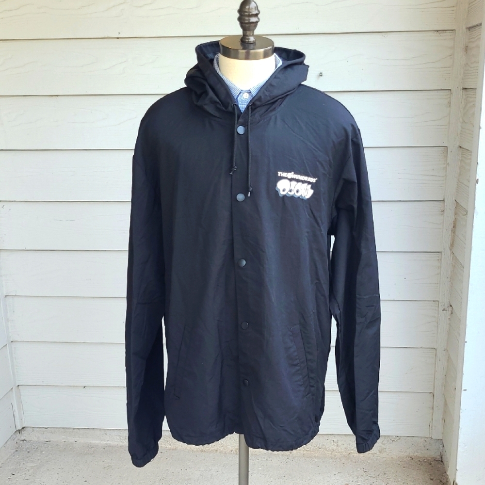 The Hundreds X MF DOOM Hooded‎ Coach XXL Mens Full Zip Windbreaker Light Jacket